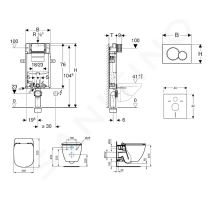 Geberit Kombifix Modul pro závěsné WC s tlačítkem Sigma01 (1)