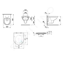 Laufen Pro Závěsné WC se sedátkem Slim (1)