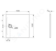 Laufen Pro Sprchová vanička 100x100 cm (1) (1)