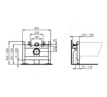 Ideal Standard ProSys Předstěnová instalace pro závěsné WC (1)