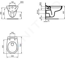Ideal Standard Eurovit Závěsné WC (1)