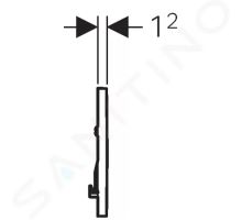 Geberit Sigma10 Ovládací tlačítko splachování (2)
