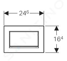 Geberit Sigma10 Ovládací tlačítko splachování (1)