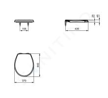 Ideal Standard Eurovit WC sedátko softclose (1)