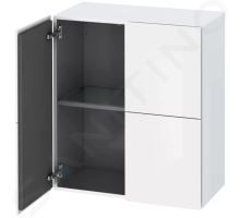 Duravit L-Cube Skříňka 80x70x36 cm, 2 dvířka, lesklá bílá Duravit L-Cube Skříňka 80x70x36 cm, 2 dvířka, lesklá bílá