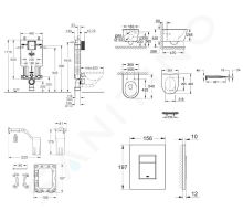 Grohe Uniset Set předstěnové instalace (1)