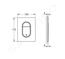 Grohe Arena Cosmopolitan S Ovládací tlačítko splachování (1)