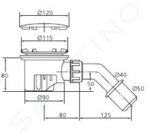 Ideal Standard Ultra Flat Odpadová souprava Tempoplex (1)