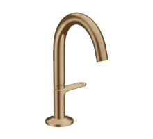 Axor One Umyvadlová baterie s výpustí Push-Open, EcoSmart, CoolStart, kartáčovaný bronz