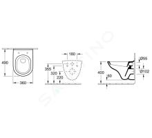 Villeroy & Boch O.novo Závěsné WC Compact (1)