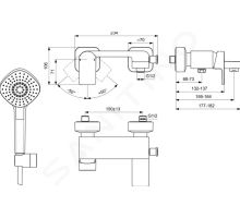 Ideal Standard Edge Vanová baterie s příslušenstvím (1)
