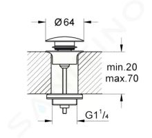 Grohe Odtokové soupravy Odpadová souprava (1)