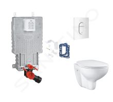 Grohe Uniset Set předstěnové instalace, klozetu, sedátka SoftClose, tlačítka Arena Cosmopolitan a sady pro vhazování tablet, alpská bílá Grohe Uniset Set předstěnové instalace, klozetu, sedátka SoftClose, tlačítka Arena Cosmopolitan a sady pro vhazování tablet, alpská bílá