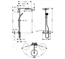Hansgrohe Raindance S Sprchový set s termostatem (1)