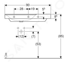 Geberit Xeno 2 Umyvadlo 90x48 cm (1)