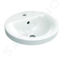 Ideal Standard Connect Umyvadlo zápustné, průměr 38 cm, s přepadem, 1 otvor pro baterii, bílá Ideal Standard Connect Umyvadlo zápustné, průměr 38 cm, s přepadem, 1 otvor pro baterii, bílá