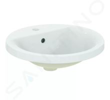 Ideal Standard Connect Umyvadlo zápustné 48 cm, s přepadem, otvor pro baterii, bílá Ideal Standard Connect Umyvadlo zápustné 48 cm, s přepadem, otvor pro baterii, bílá