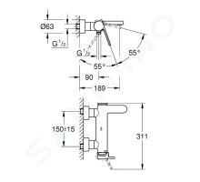 Grohe Plus Vanová baterie (1)