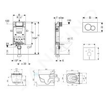 Geberit Kombifix Modul pro závěsné WC s tlačítkem Sigma01 (1)