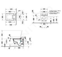 Duravit Viu Závěsné WC pro bidetové sedátko SensoWash (1)
