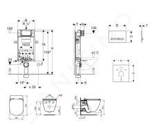 Geberit Kombifix Modul pro závěsné WC s tlačítkem Sigma50 (1)
