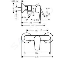Hansgrohe Talis E Sprchová baterie (1)