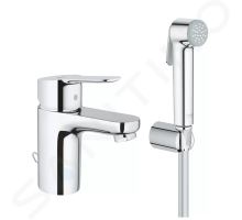 Grohe BauEdge Umyvadlová baterie s bidetovou sprškou, chrom Grohe BauEdge Umyvadlová baterie s bidetovou sprškou, chrom