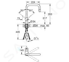 Grohe Minta Dřezová baterie s výsuvnou sprškou (1)