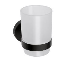 EBS Urban Round Black Držák kartáčků, černá mat
