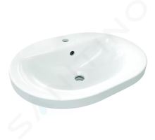 Ideal Standard Connect Umyvadlo zápustné, 55x43 cm, s přepadem, 1 otvor pro baterii, bílá Ideal Standard Connect Umyvadlo zápustné, 55x43 cm, s přepadem, 1 otvor pro baterii, bílá