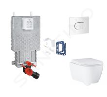 Grohe Uniset Set předstěnové instalace, klozetu, sedátka SoftClose, tlačítka Arena Cosmopolitan a sady pro vhazování tablet, alpská bílá Grohe Uniset Set předstěnové instalace, klozetu, sedátka SoftClose, tlačítka Arena Cosmopolitan a sady pro vhazování tablet, alpská bílá