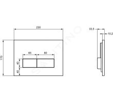 Ideal Standard Tlačítka Ovládací tlačítko Ideal System mechanické (1)