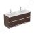 Ideal Standard Connect Air Skříňka pod dvojumyvadlo 120 cm, matná hnědá/matný bílý lak