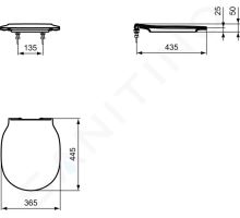 Ideal Standard Connect Air WC sedátko ultra ploché (1)