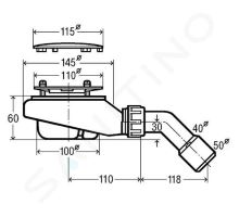 Villeroy & Boch Subway Infinity Odtoková souprava Tempoplex Plus Compact (1)