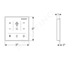 Geberit AquaClean Ovládací panel pro elektronický bidet Sela (1)