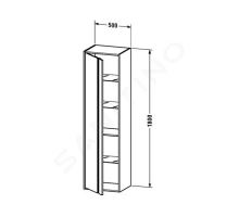 Duravit Ketho Skříňka vysoká 180x50x36 cm (1)