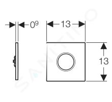 Geberit Splachovací systémy Elektronické ovládání splachování pisoárů typ 01 (1)