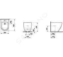 Laufen Pro Stojící bidet (1)