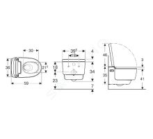 Geberit AquaClean Elektronický bidet Mera Comfort s keramikou (1)