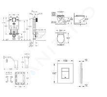 Grohe Uniset Set předstěnové instalace (1)