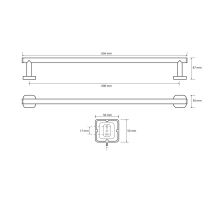 EBS Tami Držák ručníků 60 cm (1)