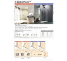 Hüppe Design pure křídl. sklapovací dveře upev. vpravo  mm, (1)