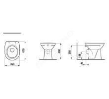 Laufen Pro Stojící WC (1)