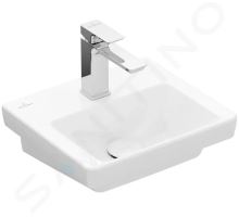 Villeroy & Boch Subway 3.0 Umývátko nábytkové 37x31 cm, bez přepadu, otvor pro baterii, alpská bílá Villeroy & Boch Subway 3.0 Umývátko nábytkové 37x31 cm, bez přepadu, otvor pro baterii, alpská bílá