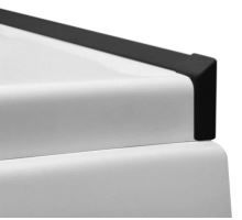 Krycí lišta pro vany a vaničky, 2x 1950mm, 2x roh, 2x zakončení, černá mat Krycí lišta pro vany a vaničky, 2x 1950mm, 2x roh, 2x zakončení, černá mat