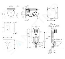 Grohe Uniset Set předstěnové instalace (1)
