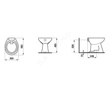 Laufen Sedan Stojící WC (1)
