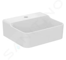 Ideal Standard Conca Ceram Umývátko na desku 40x35 cm, bez přepadu, otvor pro baterii, bílá Ideal Standard Conca Ceram Umývátko na desku 40x35 cm, bez přepadu, otvor pro baterii, bílá