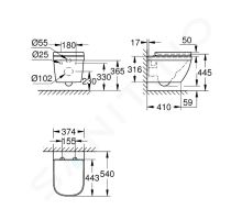 Grohe Euro Ceramic Závěsné WC se sedátkem softclose (1)